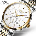 2020 Luxury Brand Men Watch  OYALIE Men WristWatch Fashion Stainless Steel Band Mechanical Watch Customs Logo Montre Homme Clock